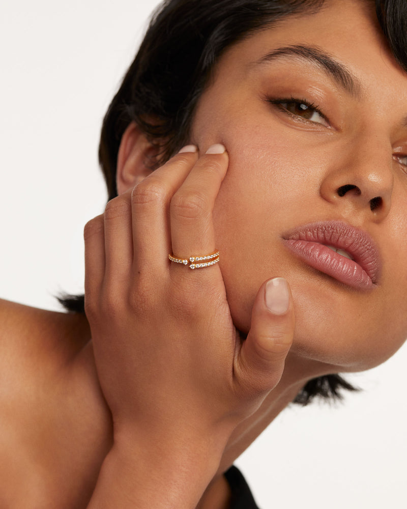 Sisi Ring - 
  
    Sterling Silver / 18K Gold plating
  
