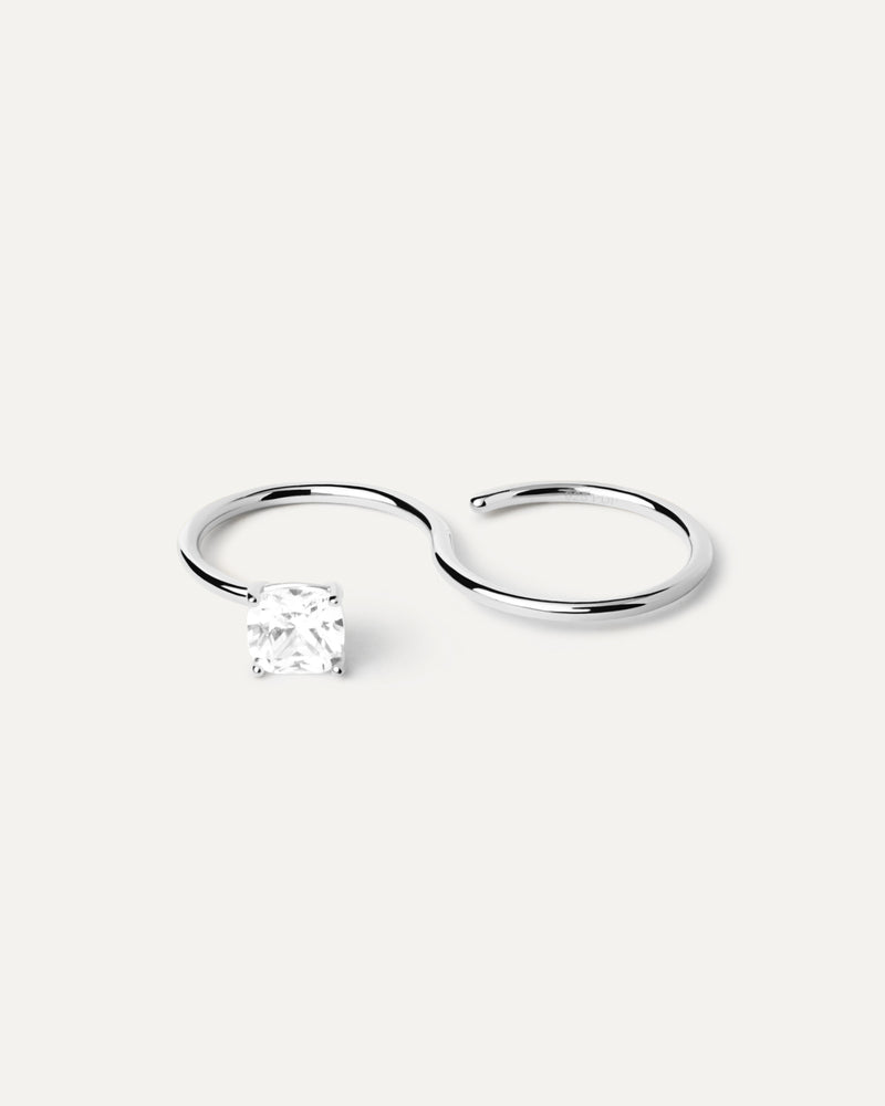 Sofia Two Finger Silver Ring - 
  
    Sterling Silver
  
