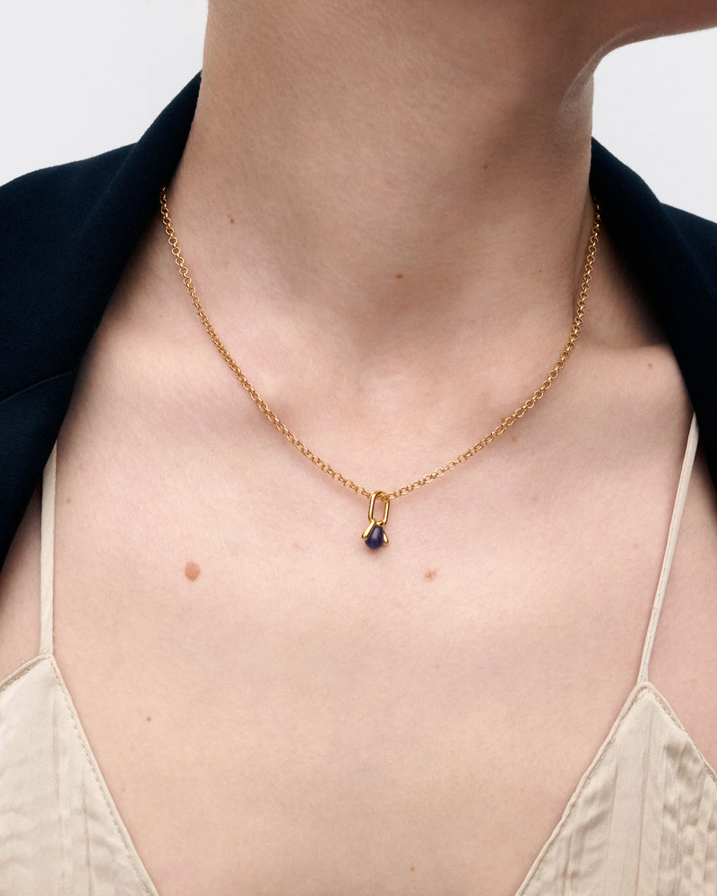 Sodalite Nexus pendant - 
  
    Sterling Silver / 18K Gold plating
  
