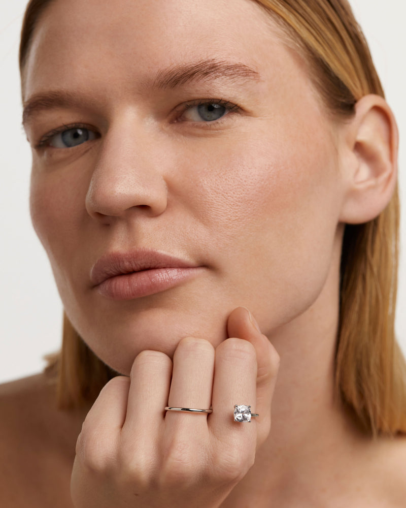 Sofia Two Finger Silver Ring - 
  
    Sterling Silver
  
