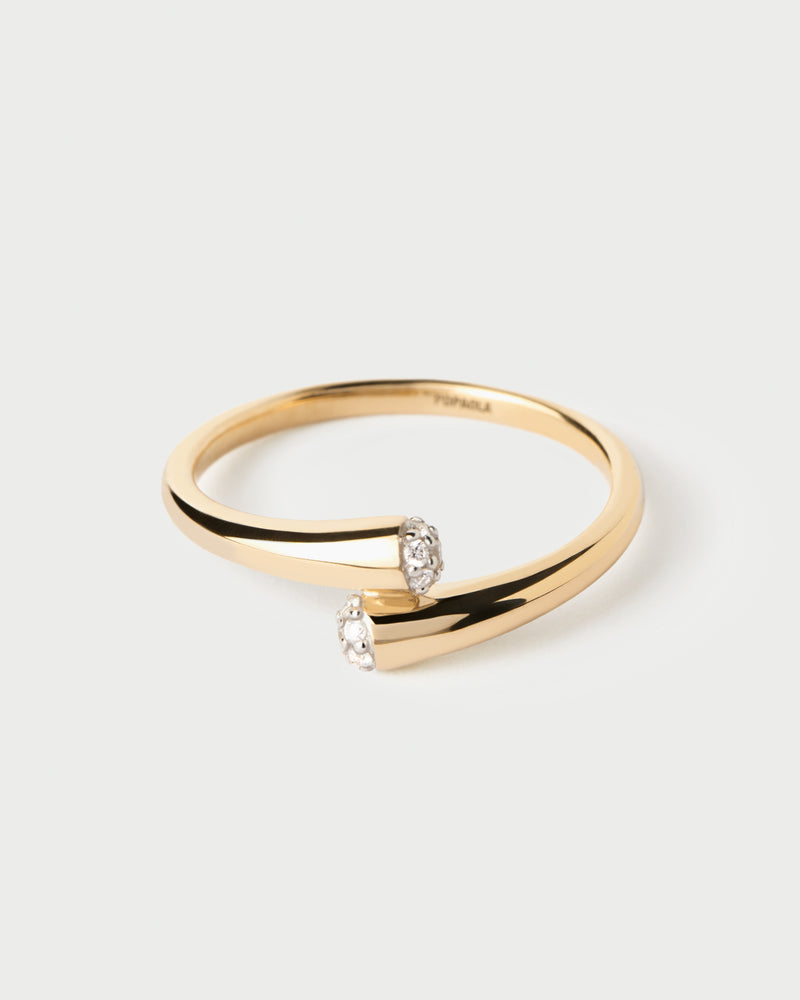 Diamonds and gold Eclipse ring - 
  
    18K Gold
  

