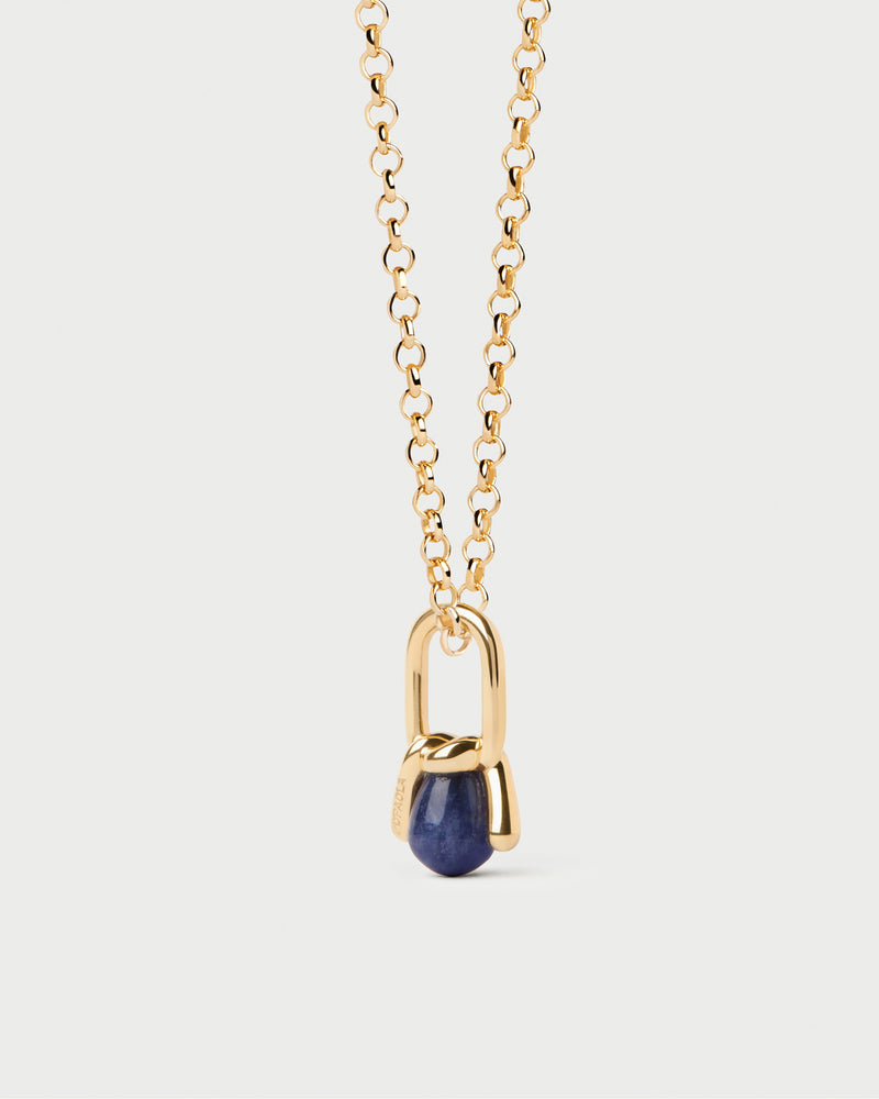 Sodalite Nexus pendant - 
  
    Sterling Silver / 18K Gold plating
  

