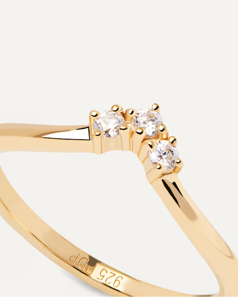 Mini Crown Ring - 
  
    Sterling Silver / 18K Gold plating
  
