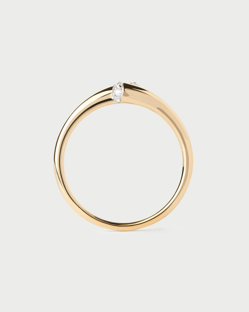 Diamonds and gold Eclipse ring - 
  
    18K Gold
  
