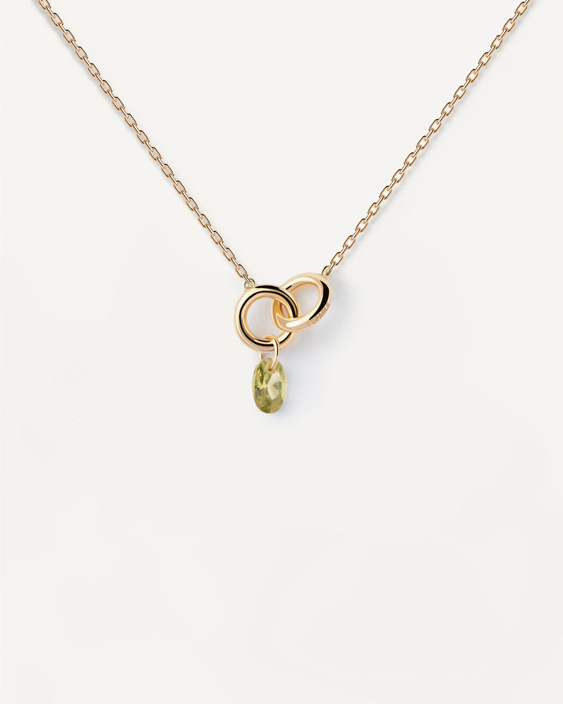 Green Lily necklace - 
  
    Sterling Silver / 18K Gold plating
  
