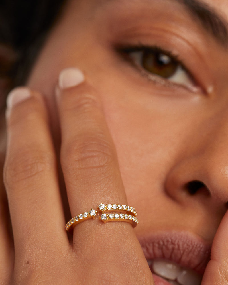 Sisi Ring - 
  
    Sterling Silver / 18K Gold plating
  
