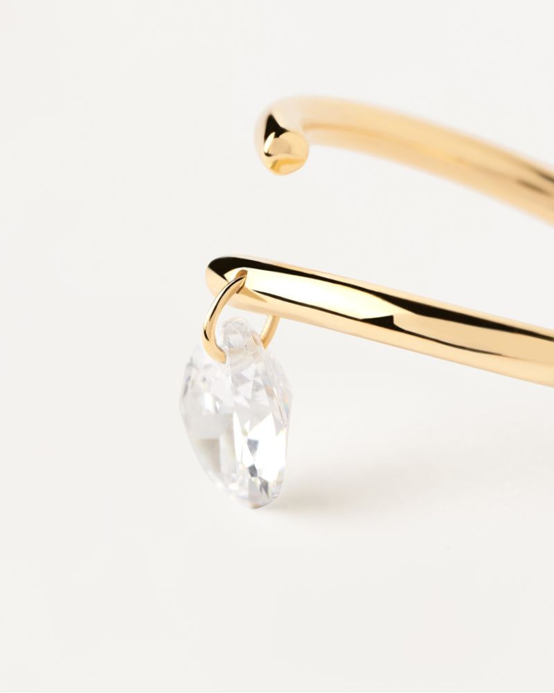 Aqua Solitary Ring - 
  
    Sterling Silver / 18K Gold plating
  
