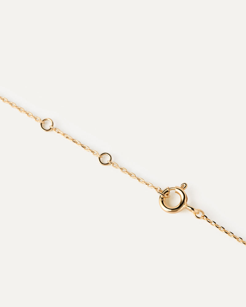 Green Lily necklace - 
  
    Sterling Silver / 18K Gold plating
  
