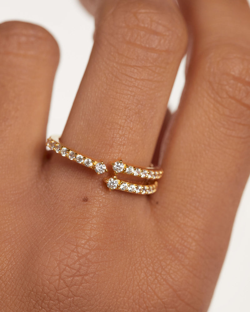 Sisi Ring - 
  
    Sterling Silver / 18K Gold plating
  

