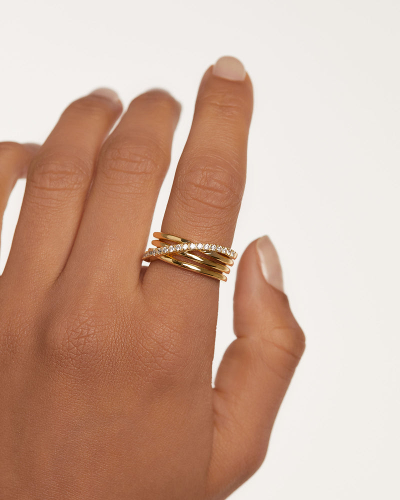 Cruise Ring - 
  
    Sterling Silver / 18K Gold plating
  

