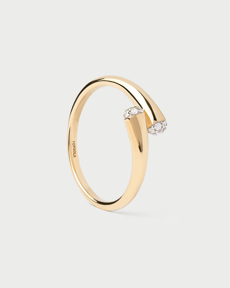 Diamonds and gold Eclipse ring - 
  
    18K Gold
  
