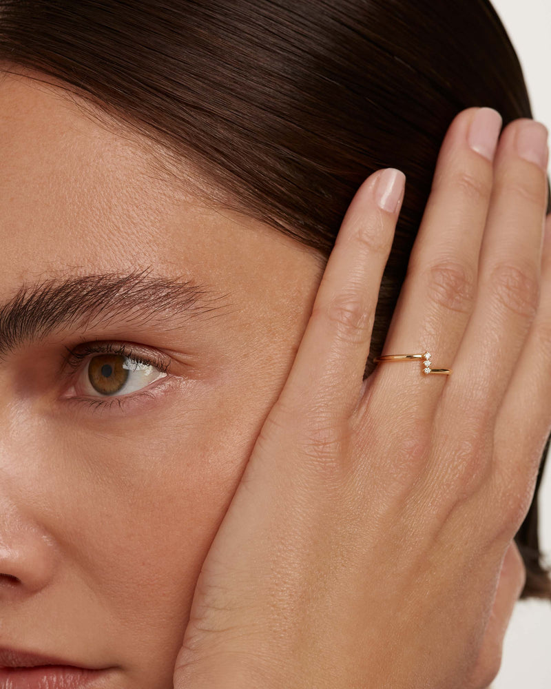 Diamonds and gold Balance Ring - 
  
    18K Gold
  
