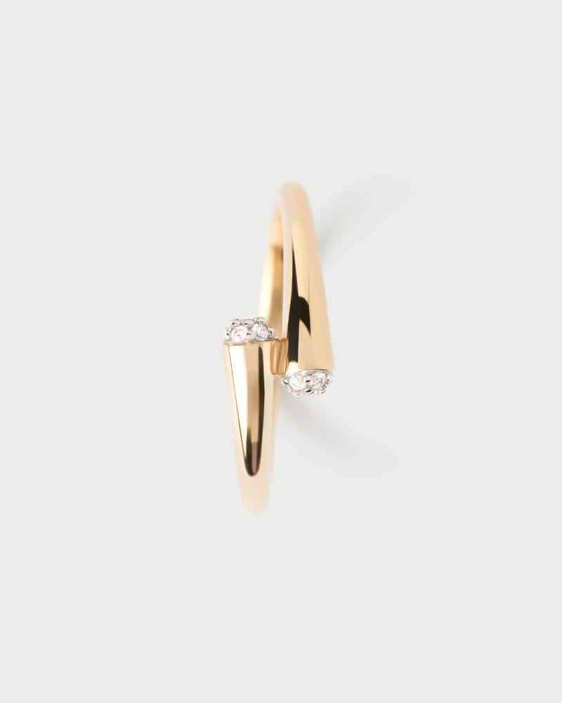Diamonds and gold Eclipse ring - 
  
    18K Gold
  
