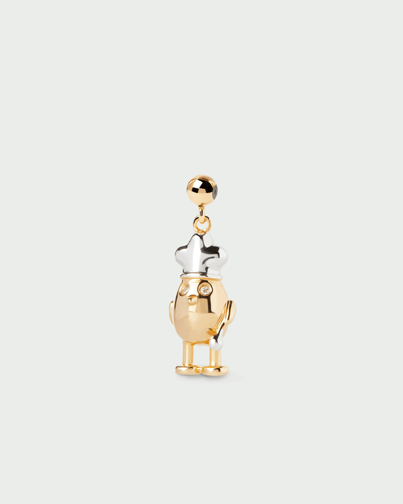 Chef Charm - 
  
    Sterling Silver / 18K Gold plating
  
