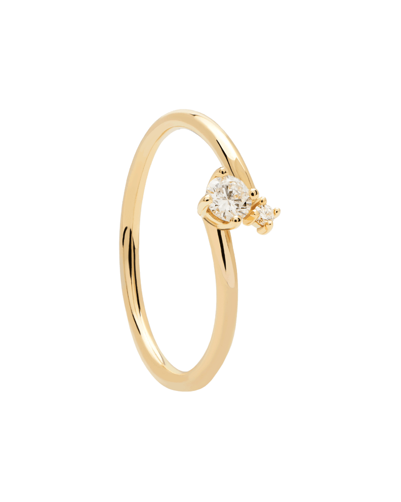Diamonds and gold Duo Ring - 
  
    18K Gold
  
